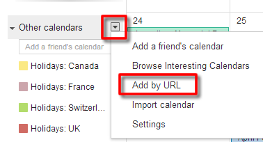 Add ICS to Google Calendar