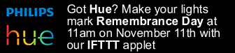 Got Hue? Mark Remembrance Day with our IFTTT applet